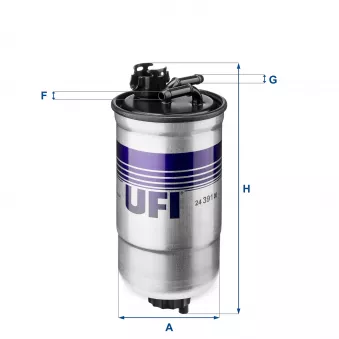 Filtre à carburant UFI OEM 1j0127401b