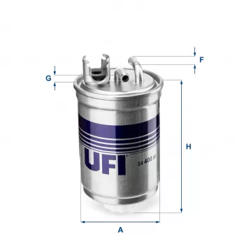 Filtre à carburant UFI OEM 587507