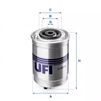 Filtre à carburant UFI OEM ff-01283