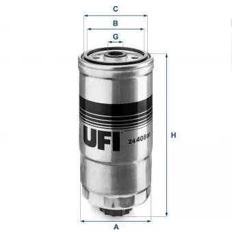 Filtre à carburant UFI OEM DP1110.13.0258
