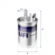 UFI 24.409.00 - Filtre à carburant