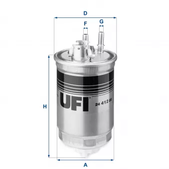 Filtre à carburant UFI OEM BSG 25-130-007