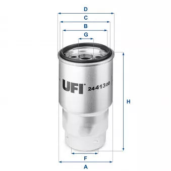 UFI 24.413.00 - Filtre à carburant