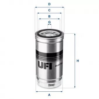 Filtre à carburant UFI OEM QFF0264