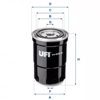 Filtre à carburant UFI OEM M-603