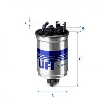 Filtre à carburant UFI OEM 6n0127401f