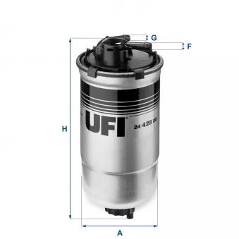 Filtre à carburant UFI OEM 6q0127400b