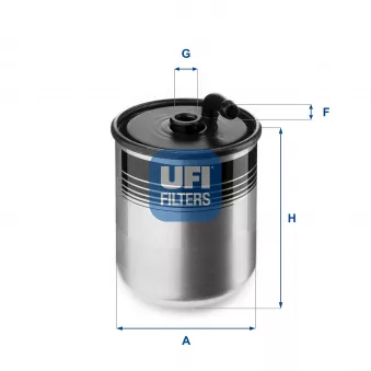 Filtre à carburant UFI 24.429.00 pour MERCEDES-BENZ CLASSE C C 30 CDI AMG - 231cv