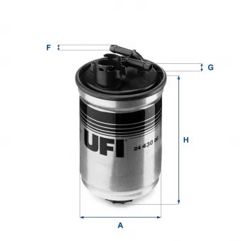 Filtre à carburant UFI OEM xm219a011aa