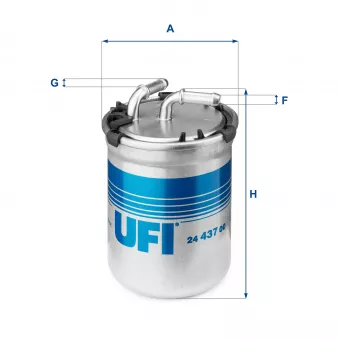 UFI 24.437.00 - Filtre à carburant