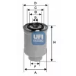 UFI 24.442.00 - Filtre à carburant