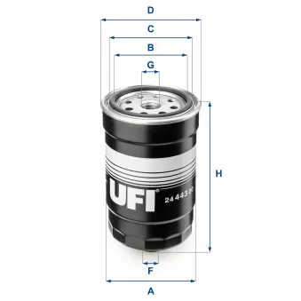 Filtre à carburant UFI OEM V53-0055