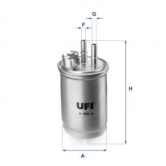 Filtre à carburant UFI OEM B3G017PR