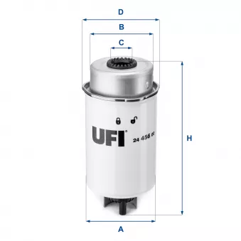 UFI 24.456.00 - Filtre à carburant