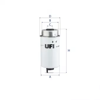 Filtre à carburant UFI OEM 3c119176bb