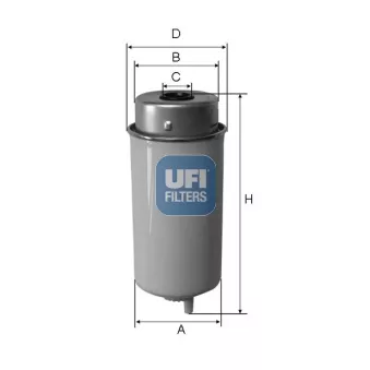 Filtre à carburant UFI OEM 101648