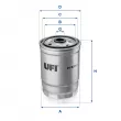 UFI 24.528.01 - Filtre à carburant