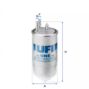 Filtre à carburant UFI 24.ONE.01