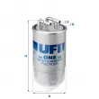 UFI 24.ONE.02 - Filtre à carburant