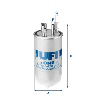 UFI 24.ONE.03 - Filtre à carburant