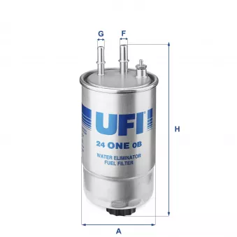 Filtre à carburant UFI 24.ONE.0B