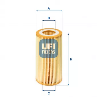 Filtre à huile UFI OEM B1B007PR