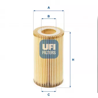 Filtre à huile UFI 25.002.00