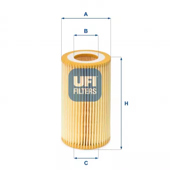 Filtre à huile UFI OEM 614 322 0001