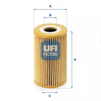Filtre à huile UFI OEM 11421743398