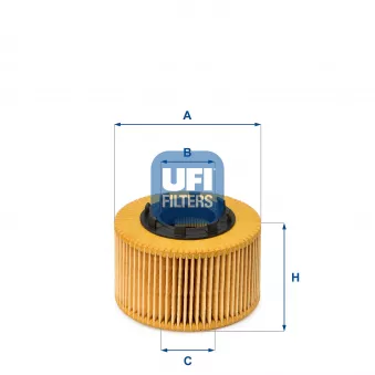 Filtre à huile UFI 25.015.00