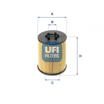 Filtre à huile UFI 25.017.00