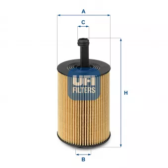 Filtre à huile UFI 25.023.00