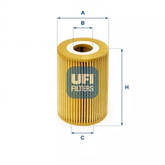 Filtre à huile UFI 25.026.00 pour NISSAN NT500 56,15 - 150cv