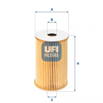 Filtre à huile UFI 25.029.00