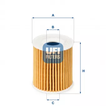 Filtre à huile UFI OEM A1601840225