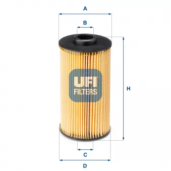 Filtre à huile UFI OEM BFO4116