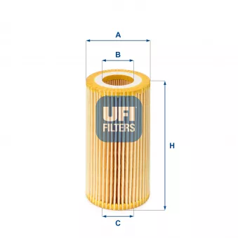 Filtre à huile UFI OEM 6m5g6744aa