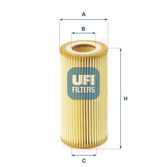 Filtre à huile UFI 25.040.00