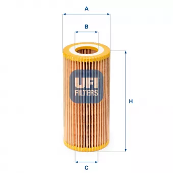 Filtre à huile UFI OEM 6131840025
