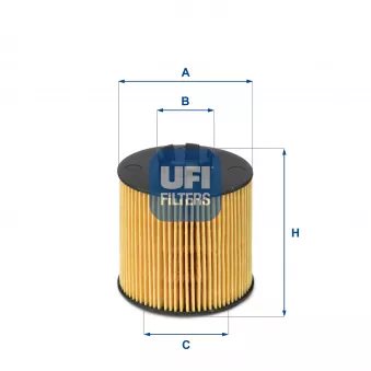 Filtre à huile UFI OEM 37441