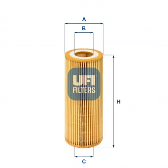 Filtre à huile UFI 25.048.00