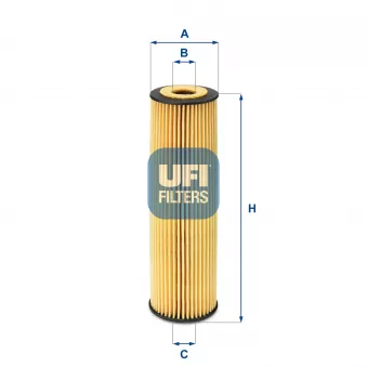 Filtre à huile UFI OEM OX 183/5D1