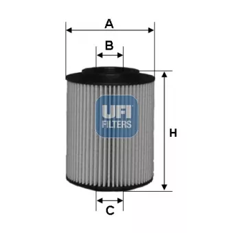 Filtre à huile UFI OEM J1314016