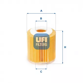Filtre à huile UFI OEM 1343102