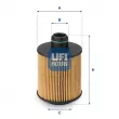UFI 25.061.00 - Filtre à huile