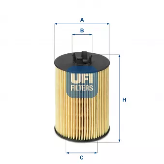 Filtre à huile UFI OEM 2661800009