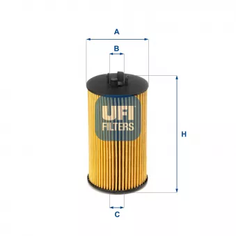 Filtre à huile UFI OEM B1X030PR