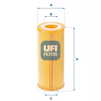 Filtre à huile UFI OEM B1B018PR