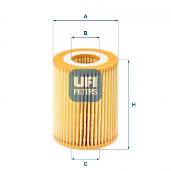 Filtre à huile UFI 25.069.00 pour MERCEDES-BENZ CLASSE E E 350 d 4-matic - 258cv