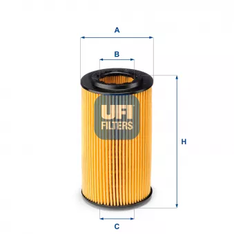 Filtre à huile UFI OEM 586550